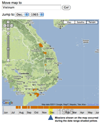 Interactive Map of Agent Orange Spraying Missions in Vietnam